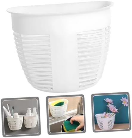 OKUMEYR Wall Mounted Bathroom Storage Basket with Drainage
