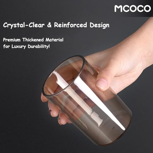 MCOCO Wall Mounted Toothbrush Holder with 2 Cups and 4 Slots