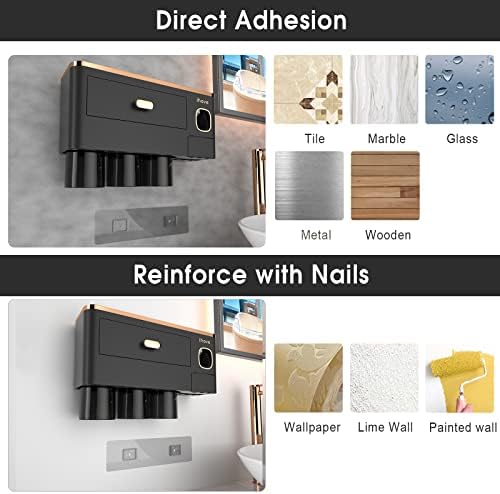 iHave Wall Toothbrush Holder with Dispenser