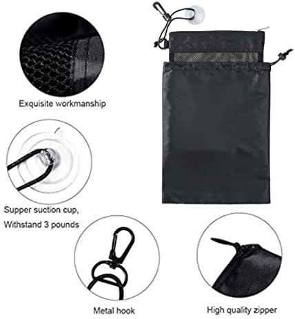 Shower Bag Tote with Zipper and Drawstring