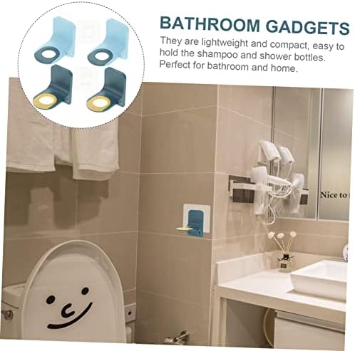 Ciieeo 4Pc Wall Shampoo Holder No Drill Adhesive Rack
