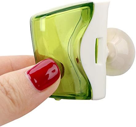 Ergonflow 3Pcs Wall Mounted Toothbrush Holder with Suction Cup and Cover Case