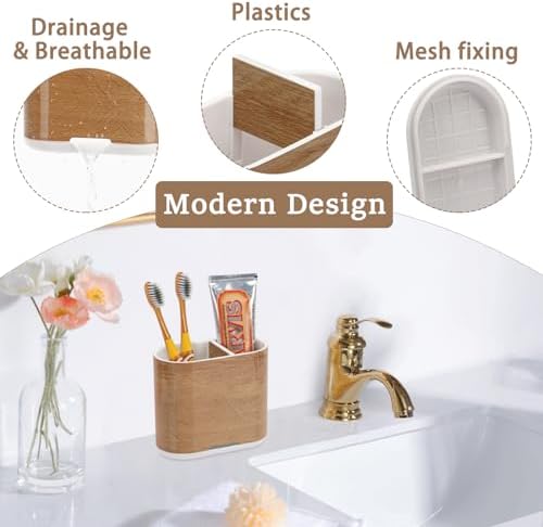 Chintu Toothbrush Holder with Divider and Toothpaste Stand