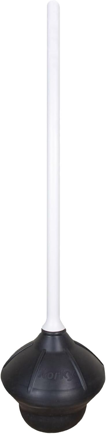 Korky Toilet Plunger - All Shapes Powerful Flexible