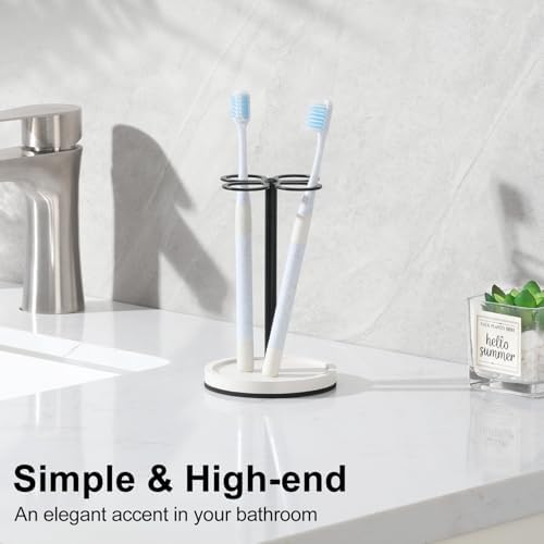 Luxspire Toothbrush Holder Stand Matte Black