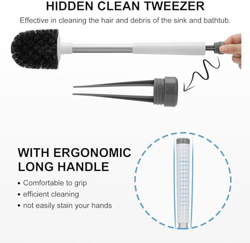 SetSail Toilet Brush 3 Pack with Holder and Bristles
