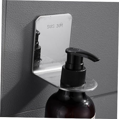 PRETYZOOM Stainless Steel Shower Gel Rack Easy Install Wall Mount