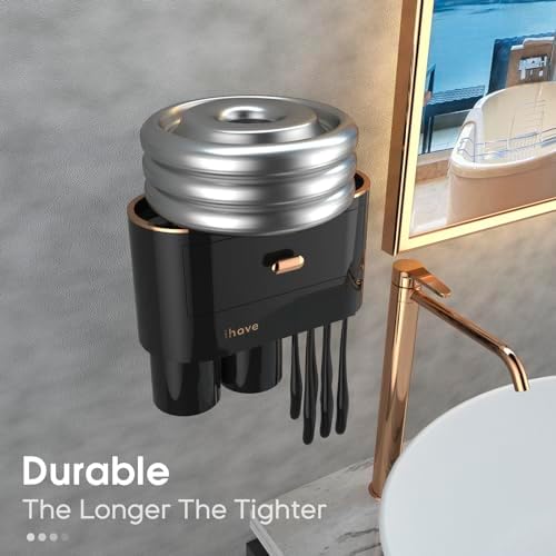 iHave Toothbrush Holder with 2 Cups and Drawer