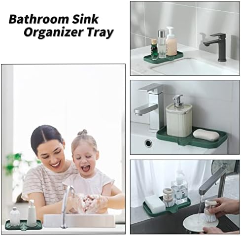 MicoYang Silicone Soap Dish with Drain Spout - Green 9653