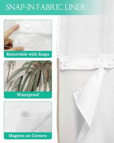 Prime Leader No Hook Geometric Shower Curtain Set 72x72 1