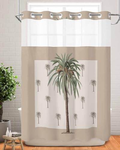 Prime Leader No Hook Geometric Shower Curtain Set 72x72 1