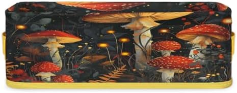 Mushroom Pattern Toilet Paper Basket with Handles 1