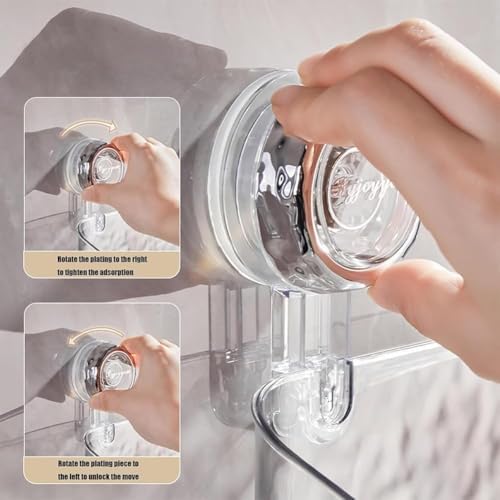 Corrugated Suction Cup Storage Rack with Glacier Pattern