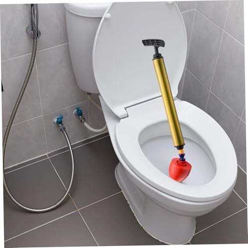High Pressure Toilet Plunger with 180 Rotating Head and Press Handle