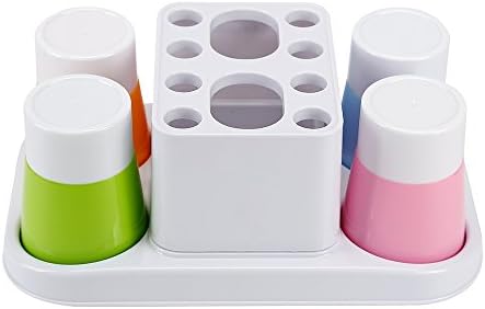 Eslite Toothbrush Holder and Large Organizer Stand for Bathroom