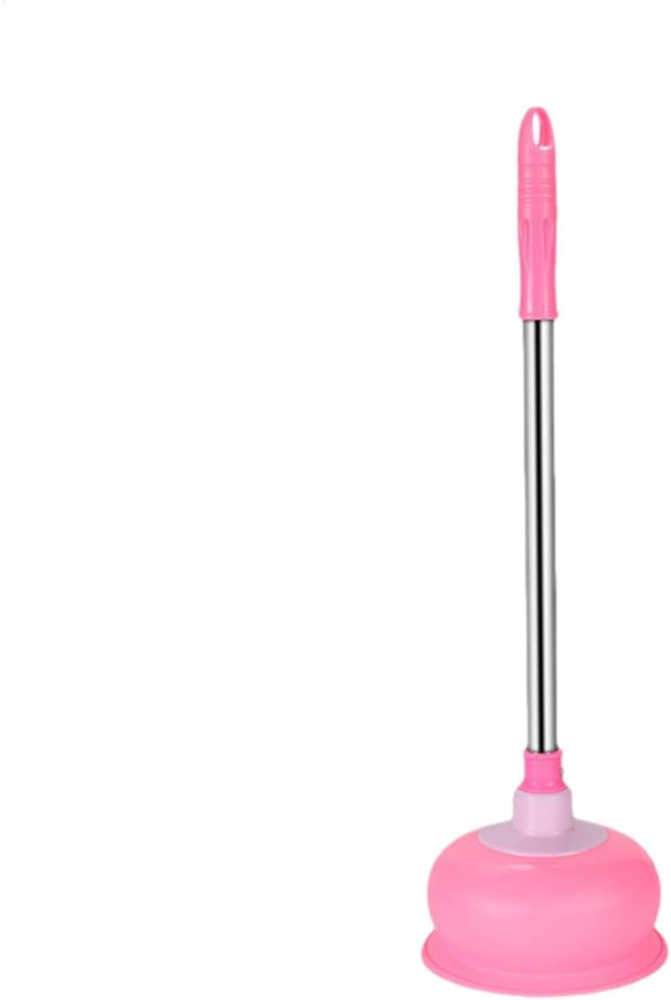 Pink Long Handle Toilet Plunger - Heavy Duty Clog Remover