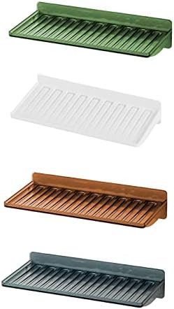 White Perforated Bathroom Storage Rack Organizer