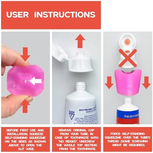 Chrome Cherry SqueezMe Self-Closing Toothpaste Cap Silicone Lid for Kids Adults