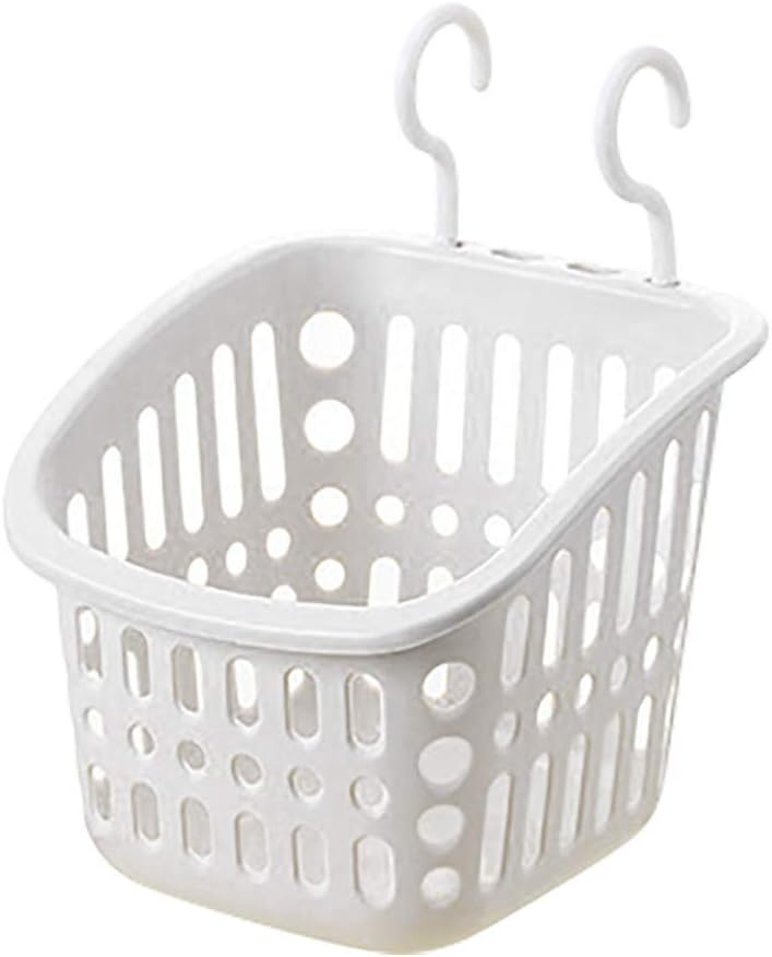 Durable Plastic Wall Mount Storage Basket for Home Kitchen Bathroom