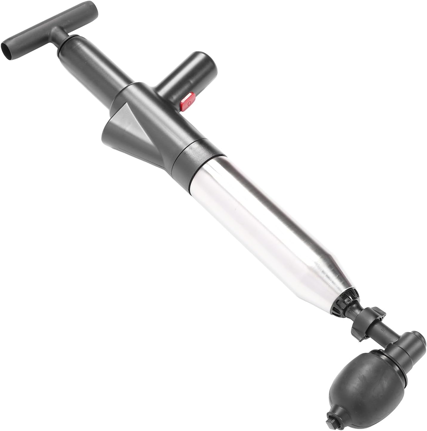 Mumusuki Toilet Plunger with Pressure Indicator - Black