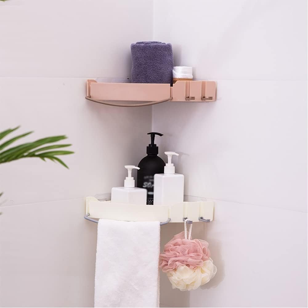 BAHELS Pink Corner Shower Caddy Storage Shelf