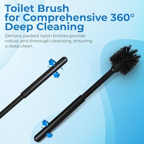 Utopia Home Toilet Plunger and Brush Set with Holder