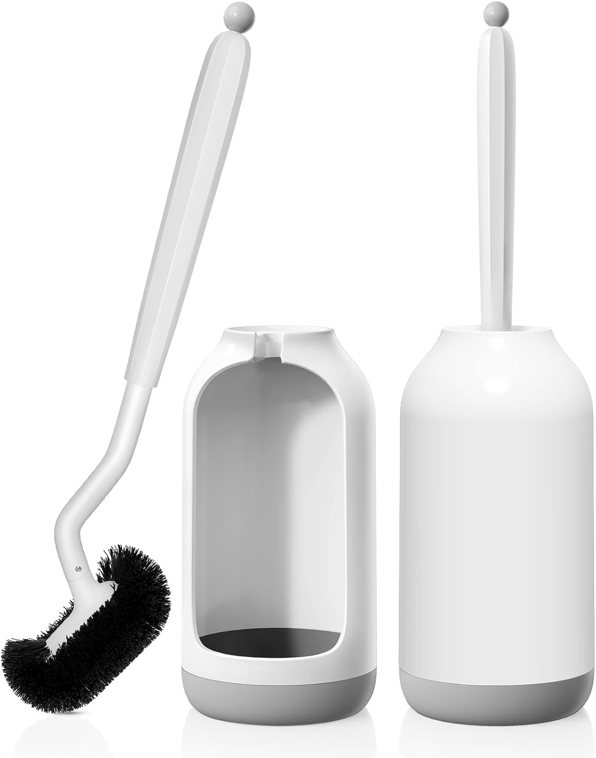 HAMITOR Toilet Brush Holder Set 2 Pack