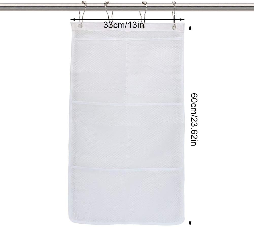 Hanging Mesh Bath Bag with S Shaped Hook for Quick Drying
