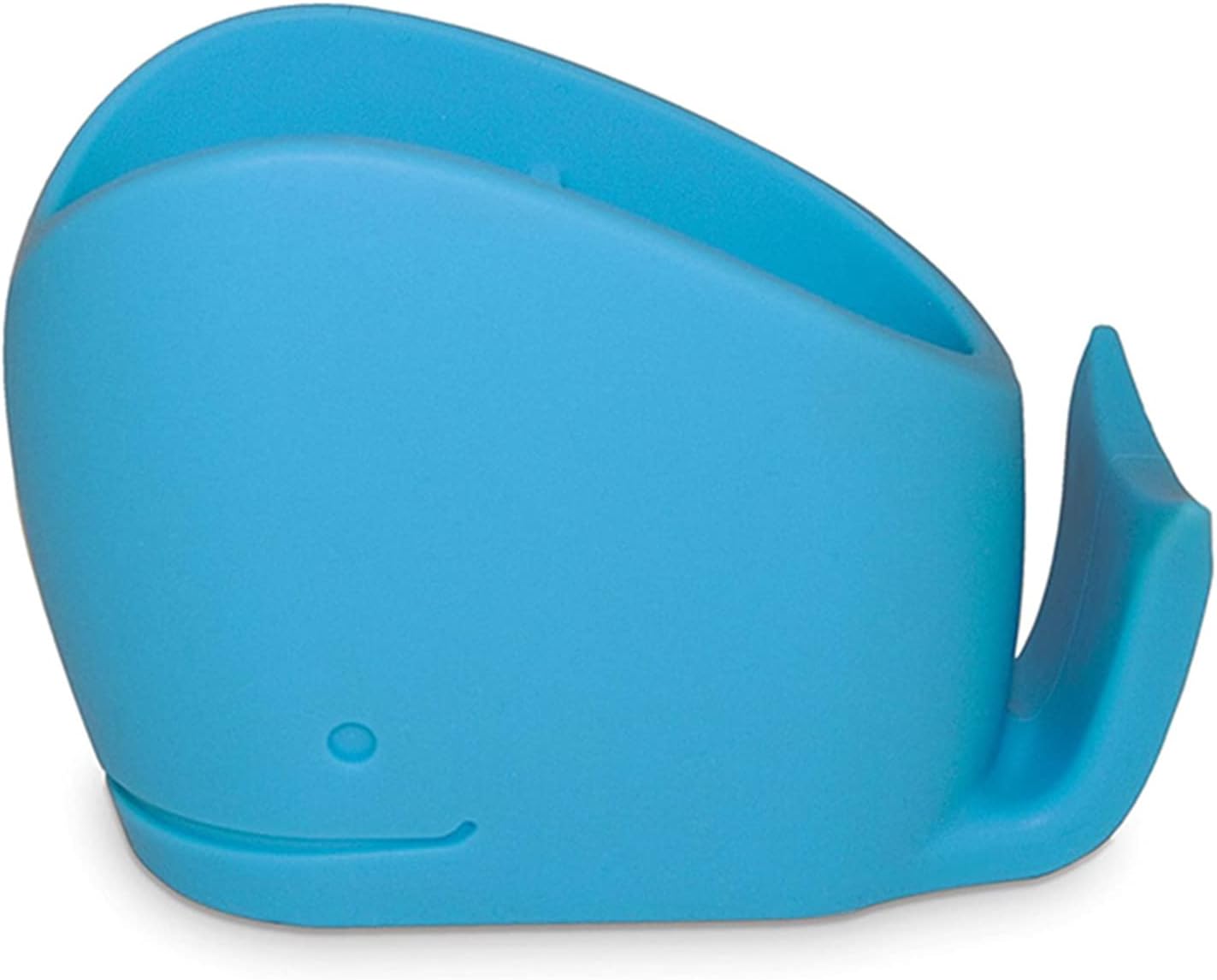 Kids Toothbrush Holder Whale Blue Silicone