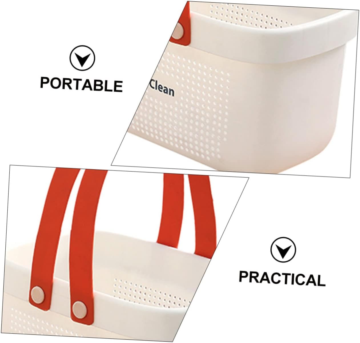 COSMEVIVI Hanging Shower Rustproof Storage Basket with Handle
