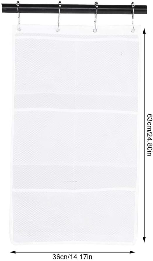RASTKY 6 Pockets Mesh Shower Caddy with Hooks