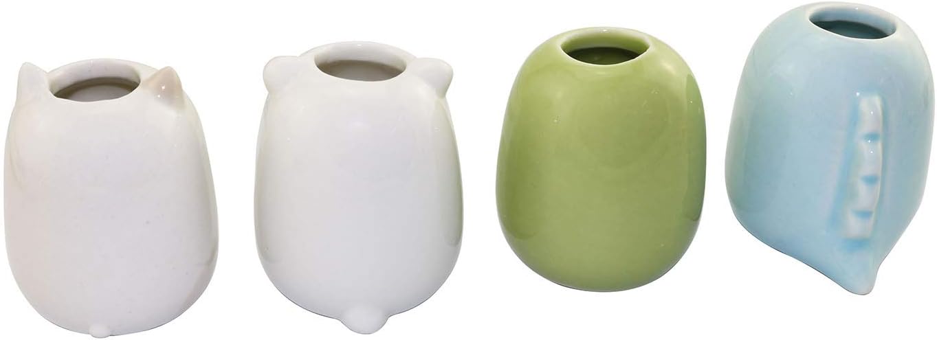 Tegg Mini Toothbrush Holder 4PCS Cute Animal Design