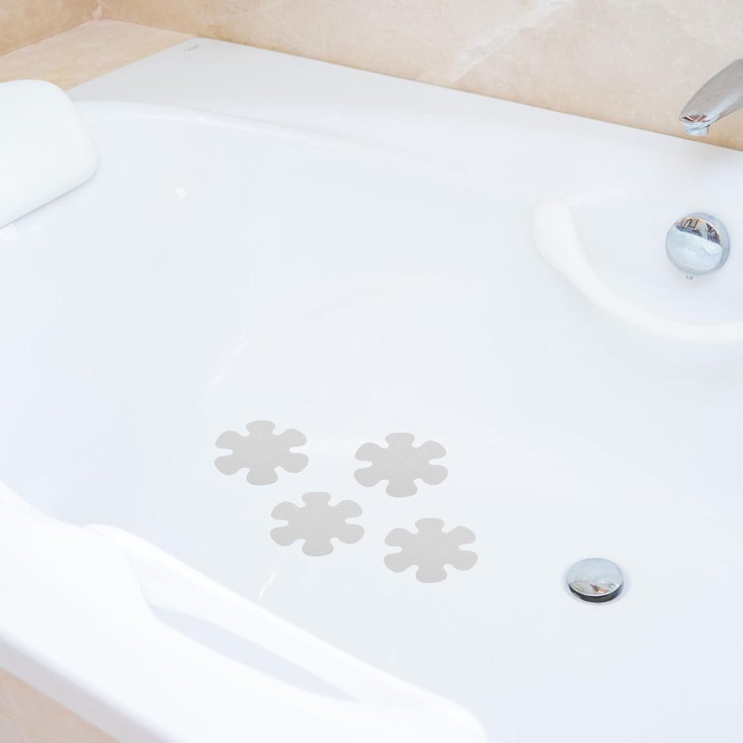 Alipis 20pc Flower Shape Non-Slip Bathtub Stickers