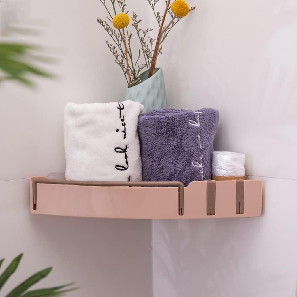 BAHELS Pink Corner Shower Caddy Storage Shelf