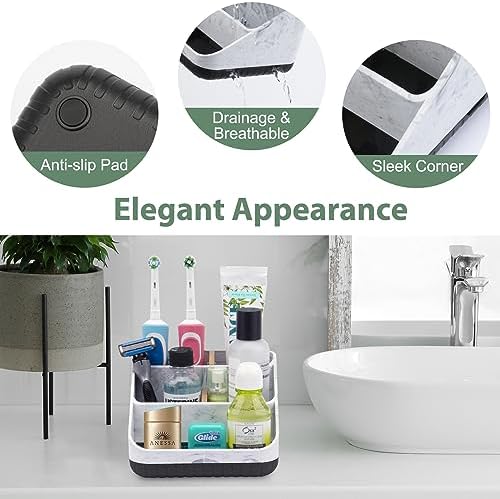 Chintu 6 Slots Toothbrush Holder Black
