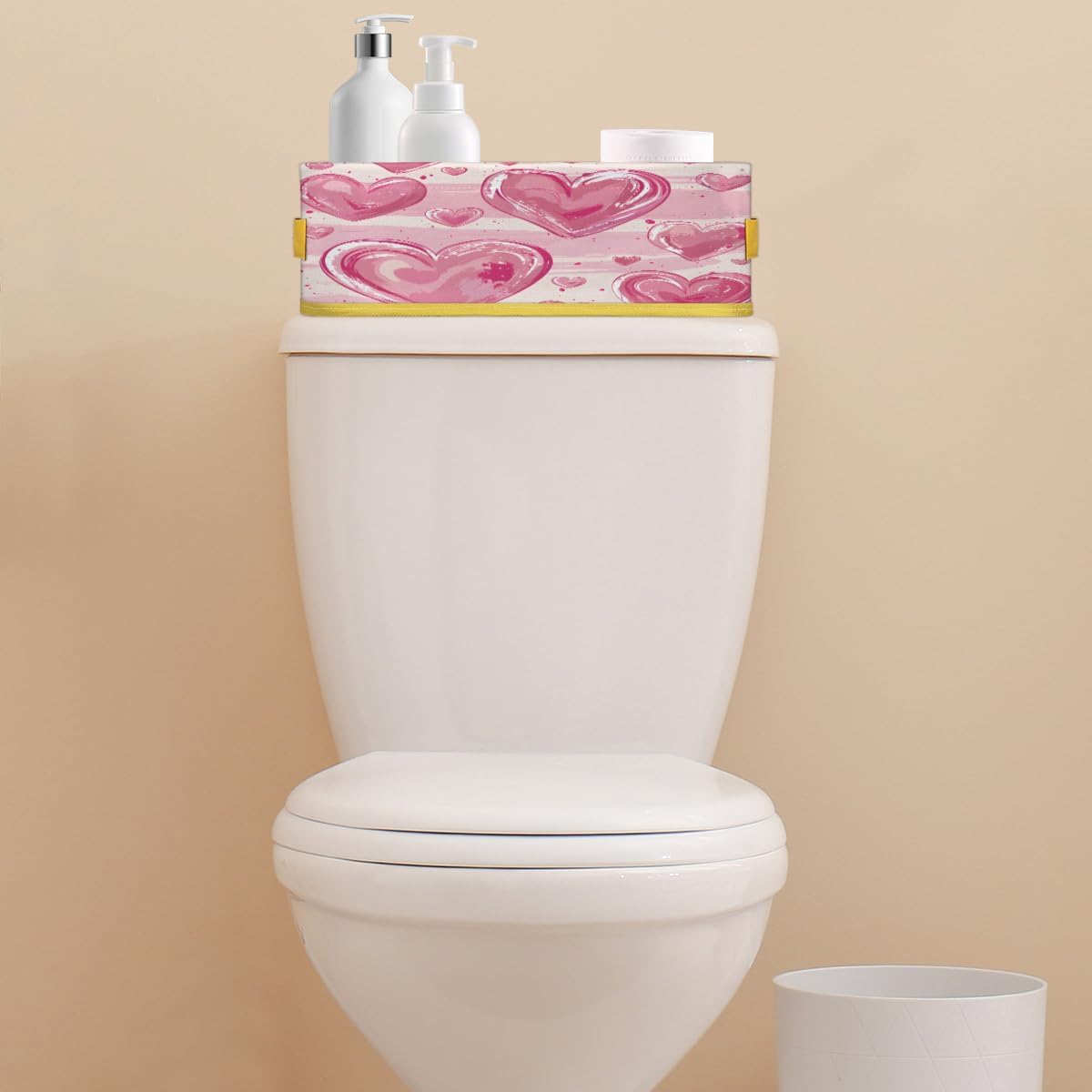Love Heart Shape Toilet Paper Baskets for Bathroom