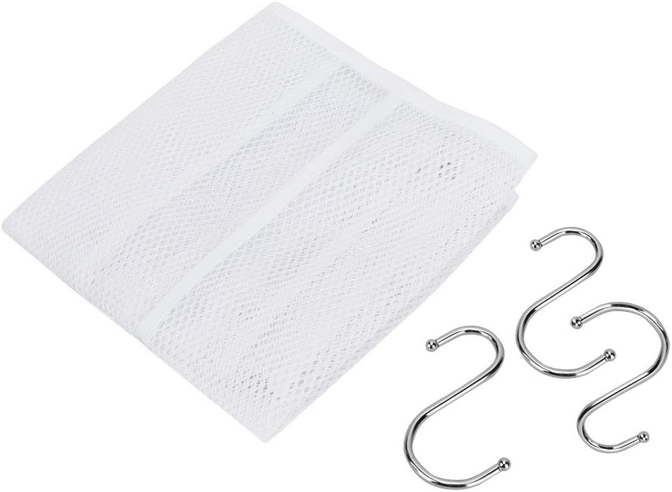 Srliya Large Shower Caddy with 4 Grommets and Metal Hooks