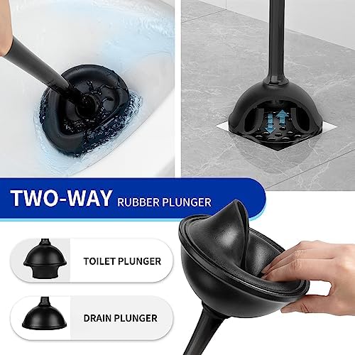MRSIGA Toilet Plunger and Bowl Brush Set 1