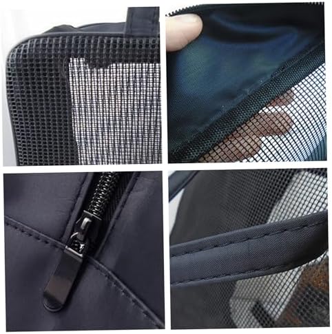 Muzrunq Mesh Shower Bag with Zipper Closure and Strap
