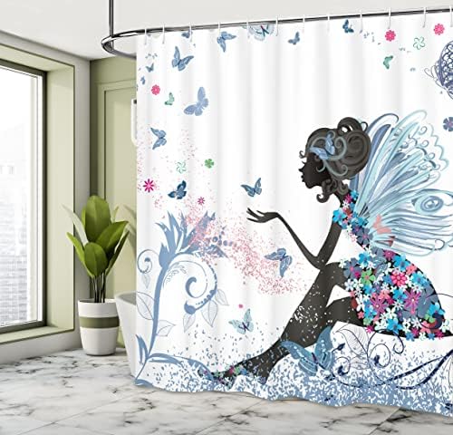 Ambesonne Fantasy Shower Curtain with 12 Hooks