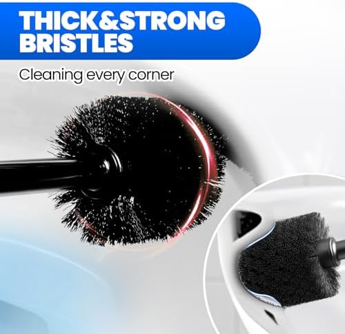 Denvlex 2Pack 2 in 1 Toilet Brush and Plunger Set