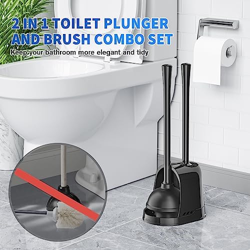 LOVLOY 2-in-1 Toilet Plunger and Brush Set