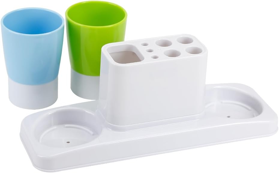 Eslite Bathroom Toothbrush Paste Holder Organizer