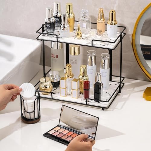 Bathroom Cup Dispenser with Acacia Wood Stand - Black