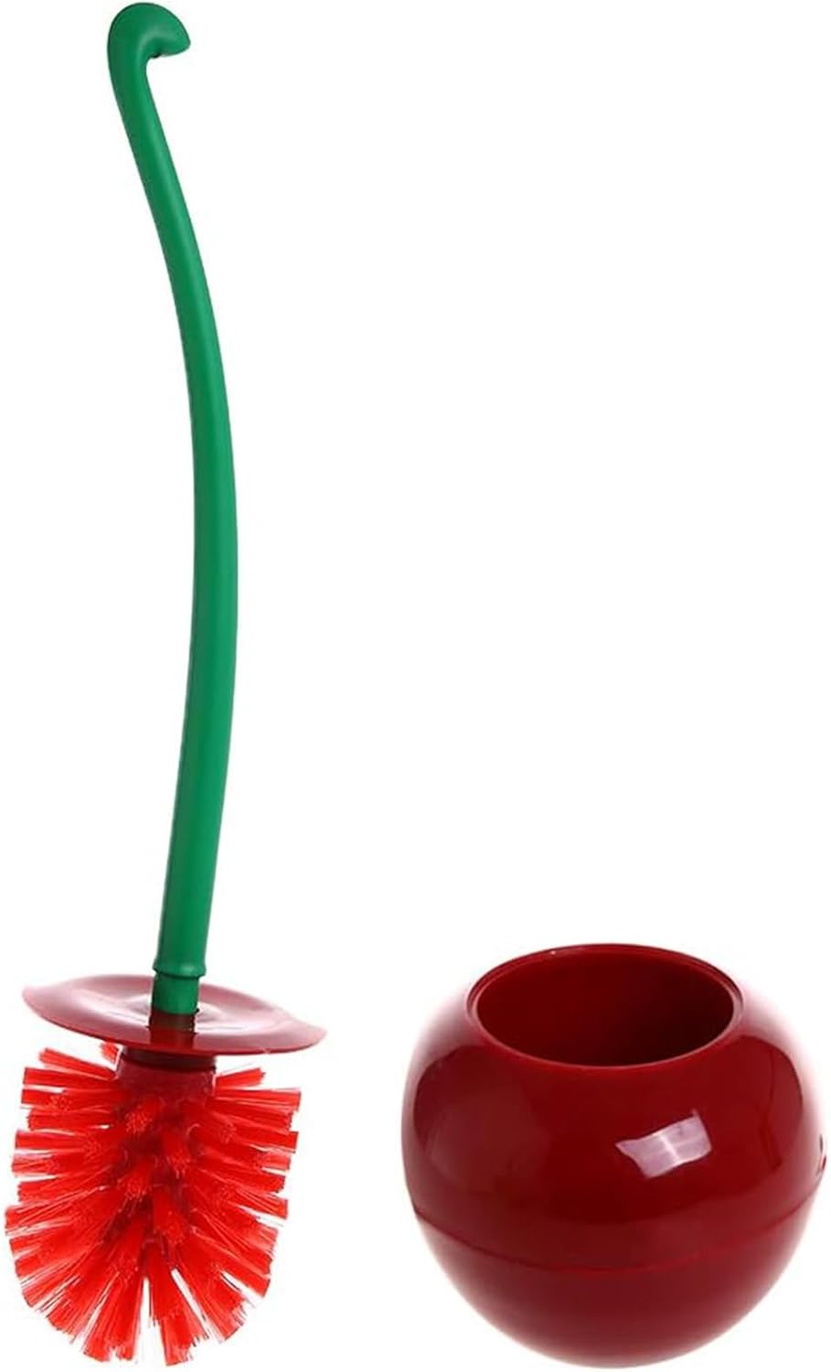 ADNIKIA Red Cherry Toilet Brush with Holder