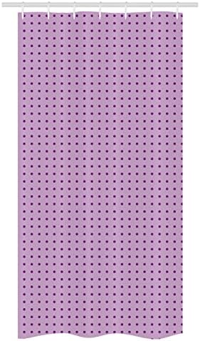 Ambesonne Mauve Stall Shower Curtain Set with Hooks 1