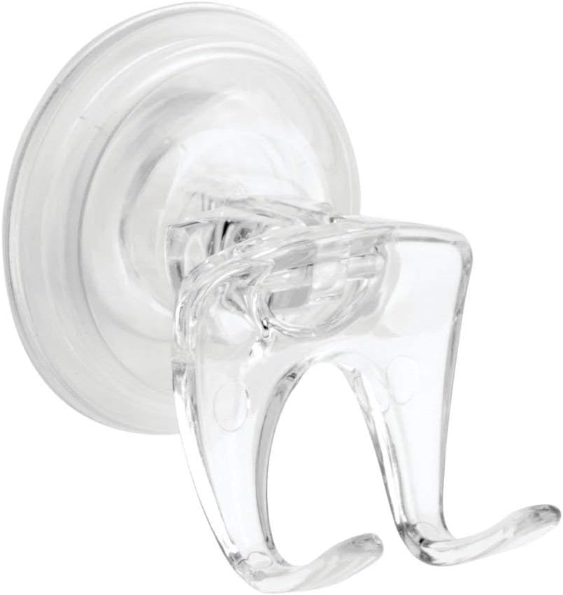 InterDesign Clear Suction Razor Holder for Bathroom