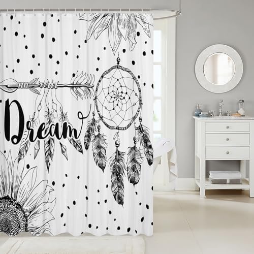 Erosebridal Dream Catcher Shower Curtain Set 72x72