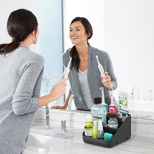 Chintu 6 Slots Toothbrush Holder with Drainage Anti-Slip and Detachable Design