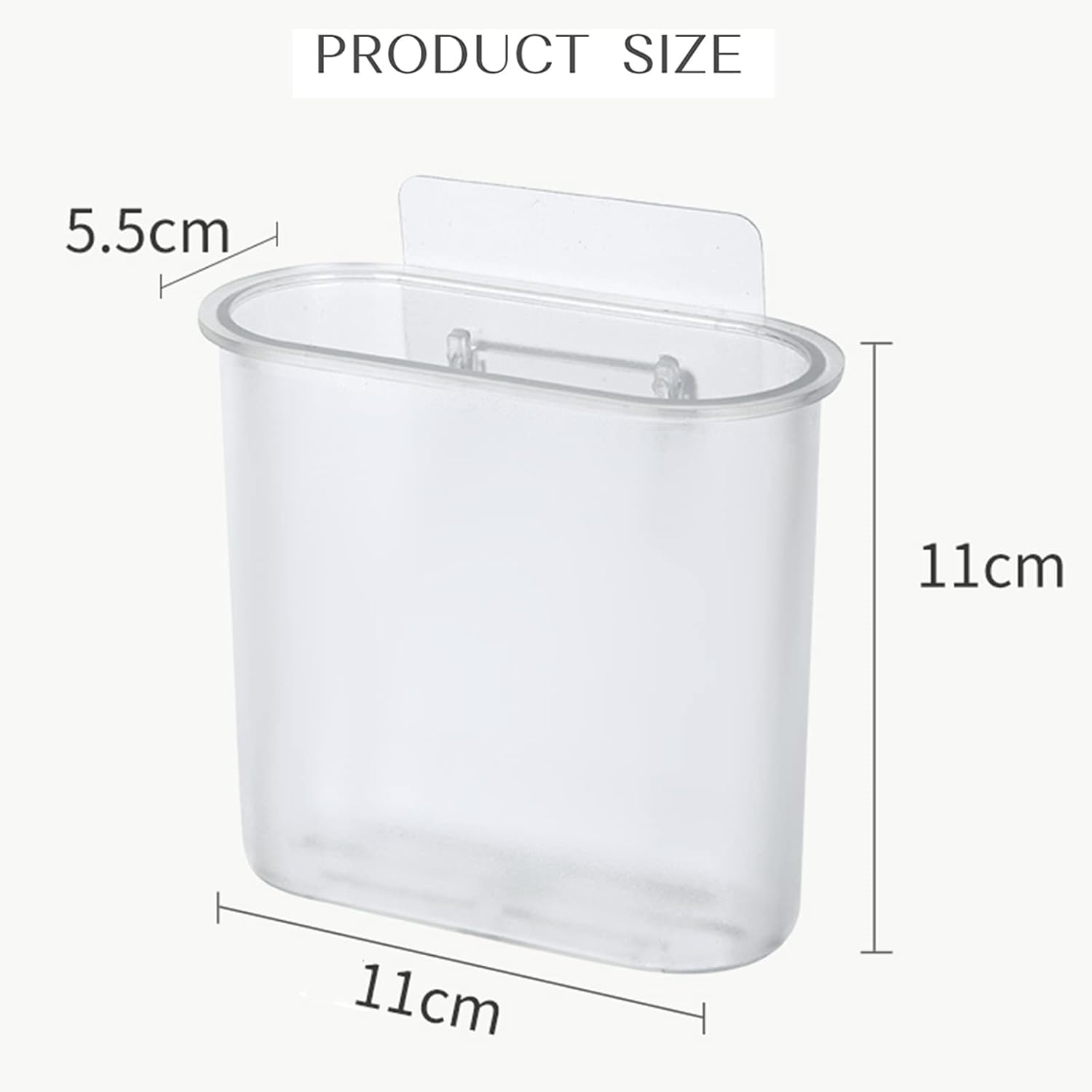 Self Adhesive Wall Mounted Toothbrush Holder for Bathroom